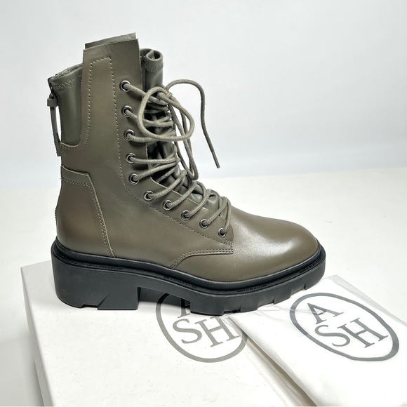 ASH Maddox Leather Combat Boots - Picture 10 of 13